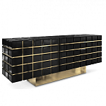 Дизайнерский комод в сочетании черного и золотого цвета Nubian варинант исполнения - 1 | Loft Concept в Санкт-петербурге