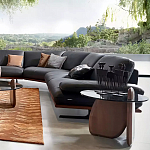 Дизайнерский журнальный стол c круглой столешницей на фигурном основании Usake варинант исполнения - 1 | Loft Concept в Санкт-петербурге