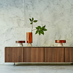 Высокая чаша из янтарного стекла Amber Marble Vase варинант исполнения - 4 | Loft Concept в Санкт-петербурге