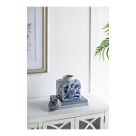 Ваза с крышкой в китайском стиле Oriental Blue & White Ornament Vases варинант исполнения - 3 | Loft Concept в Санкт-петербурге