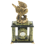 Часы настольные из натурального камня с декором в виде орла Eagle Stone Clock варинант исполнения - 8 | Loft Concept в Санкт-петербурге