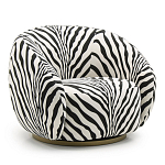 Кресло Bear с принтом Зебра варинант исполнения - 1 | Loft Concept в Санкт-петербурге