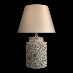 Настольная лампа цилиндрическая с цветочной росписью Lamp Flower Painting варинант исполнения - 3 | Loft Concept в Санкт-петербурге