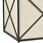 Пуф бежевый с черной металлической рамой Beige Pouf варинант исполнения - 2 | Loft Concept в Санкт-петербурге