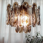 Люстра из круглых стеклянных элементов Vienna варинант исполнения - 2 | Loft Concept в Санкт-петербурге