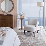 Приставной стол в шпоне ореха Elega варинант исполнения - 6 | Loft Concept в Санкт-петербурге