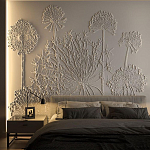 Барельеф DANDELIONS варинант исполнения - 1 | Loft Concept в Санкт-петербурге