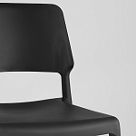 Пластиковый стул на ножках из массива бука Ferret Black 4 шт варинант исполнения - 8 | Loft Concept в Санкт-петербурге