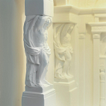 Встраиваемый в стену гипсовый светильник под покраску с колоннами и арками в античном стиле Antiquity Athena варинант исполнения - 13 | Loft Concept в Санкт-петербурге