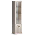 Шкаф-витрина с полками и стеклянной дверкой Satin Furniture варинант исполнения - 1 | Loft Concept в Санкт-петербурге