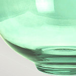 Настольная лампа с шарообразным прозрачным основанием из цветного переработанного стекла и белым цилиндрическим абажуром Elstead Lighting варинант исполнения - 5 | Loft Concept в Санкт-петербурге