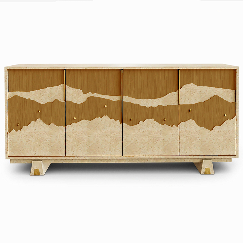 Буфет Okinawa Ginger Large Бежевый Горчичный Золотой в Санкт-петербурге | Loft Concept 