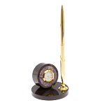 Часы настольные с ручкой из натурального камня Stone Clock варинант исполнения - 5 | Loft Concept в Санкт-петербурге