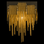 Бра с перфорированными металлическими дугами и цепочками 22 см Atlantis Chain варинант исполнения - 4 | Loft Concept в Санкт-петербурге