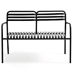 Скамья из алюминия Mack Metal Bench Black варинант исполнения - 2 | Loft Concept в Санкт-петербурге