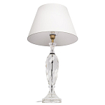Настольная лампа хрустальная с белым абажуром Diamond Facets варинант исполнения - 2 | Loft Concept в Санкт-петербурге
