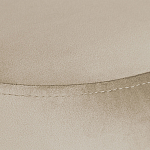 Банкетка круглая бежевый велюр на 4-х металлических ножках черного цвета SANJAY варинант исполнения - 4 | Loft Concept в Санкт-петербурге