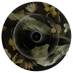 Круглая подставка под благовония из эпоксидной смолы с цветами черная Epoxy Resin Flowers Incense Stand Black варинант исполнения - 1 | Loft Concept в Санкт-петербурге