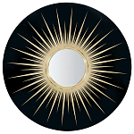 Настенное круглое зеркало Romilly Round Mirror Black варинант исполнения - 1 | Loft Concept в Санкт-петербурге