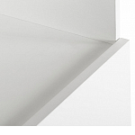 Стеллаж книжный белый с 3-мя открытыми полками и дверкой Strict Lines варинант исполнения - 3 | Loft Concept в Санкт-петербурге