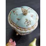 Шкатулка голубого цвета с цветочными орнаментами Blue Garden варинант исполнения - 4 | Loft Concept в Санкт-петербурге