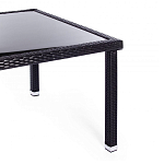 Обеденный комплект из искуственного ротанга Vintara черный варинант исполнения - 10 | Loft Concept в Санкт-петербурге