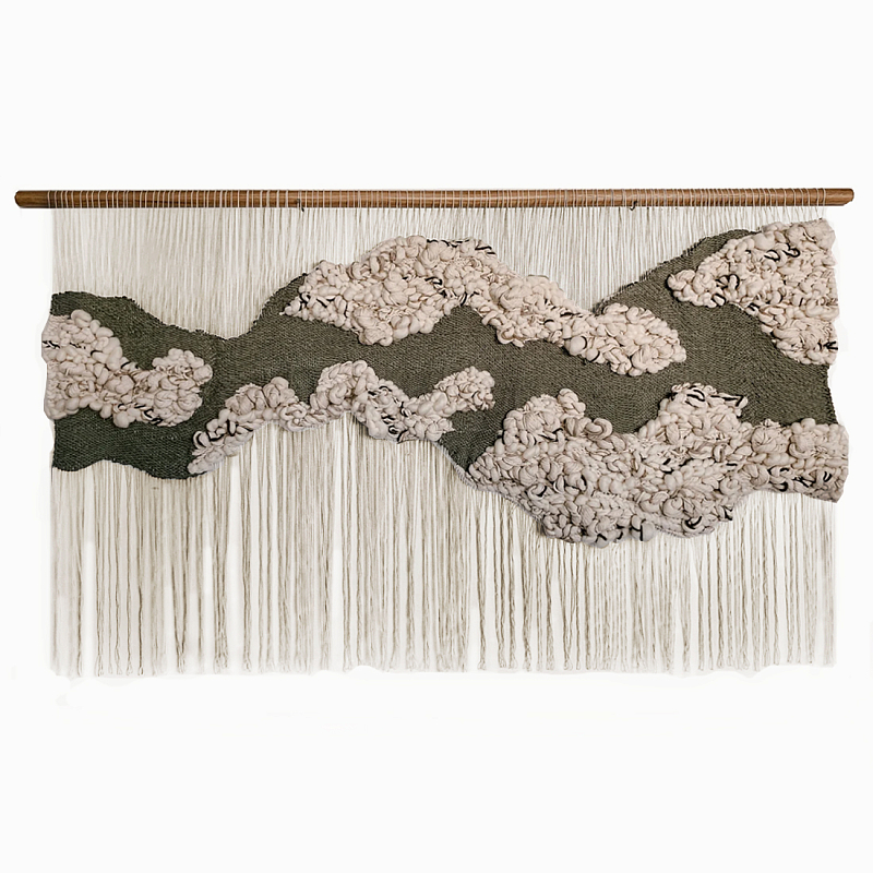 Большой дизайнерский Гобелен Tapestry Misty Morning II Белый Коричневый Большой дизайнерский Гобелен Tapestry Misty Morning II Белый Коричневый в Санкт-петербурге | Loft Concept