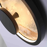 Бра круглое светодиодное с черной рамкой Stone Circle варинант исполнения - 2 | Loft Concept в Санкт-петербурге