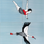 Плитка с узором Аист варинант исполнения - 3 | Loft Concept в Санкт-петербурге