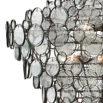 Люстра с каскадом из круглых прозрачных декоративных элементов Harmony of Light варинант исполнения - 1 | Loft Concept в Санкт-петербурге