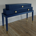 Премиальная Консоль с тремя ящиками Elsa Dreams Blue варинант исполнения - 1 | Loft Concept в Санкт-петербурге