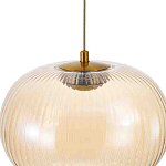 Подвесной светильник с янтарным рифленым стеклянным плафоном Ferm Living варинант исполнения - 4 | Loft Concept в Санкт-петербурге