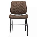 Стул с темно-коричневой обивкой из экокожи Benderson варинант исполнения - 1 | Loft Concept в Санкт-петербурге