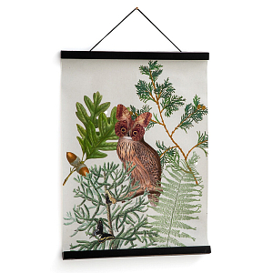 Постер Poster of Plants & Birds сова