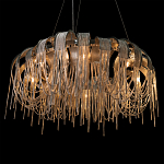 Люстра круглая подвесная с металлическими дугами и длинными цепочками 80 см Atlantis Chain варинант исполнения - 8 | Loft Concept в Санкт-петербурге