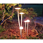 Уличный светильник с пятью матовыми плафонами в форме грибов на высоких изогнутых ножках Mushroom Shape варинант исполнения - 2 | Loft Concept в Санкт-петербурге