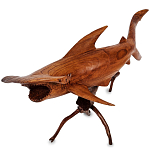 Статуэтка акула-молот деревянная Hammer варинант исполнения - 1 | Loft Concept в Санкт-петербурге