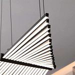 Люстра в виде распахнутых крыльев из тонких металлических планок Flight of Freedom варинант исполнения - 10 | Loft Concept в Санкт-петербурге