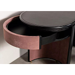 Дизайнерский письменный стол овальной формы с 2-мя выдвижными ящиками по бокам Parsec варинант исполнения - 4 | Loft Concept в Санкт-петербурге