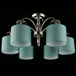 Люстра потолочная Nikoletta с бирюзовым плафоном варинант исполнения - 2 | Loft Concept в Санкт-петербурге