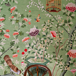 Обои ручная роспись Belvoir Pistachio варинант исполнения - 4 | Loft Concept в Санкт-петербурге