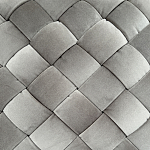 Пуф плетеный велюровый светло-бежевый  Soft Wicker Pouf варинант исполнения - 2 | Loft Concept в Санкт-петербурге