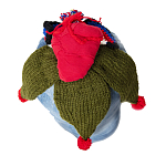 Подушка из джинсовой одежды и вязания Heart&Brain варинант исполнения - 1 | Loft Concept в Санкт-петербурге