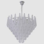 Люстра с подвесками из рифленного стекла в форме капель Textured Glass Chandelier варинант исполнения - 12 | Loft Concept в Санкт-петербурге