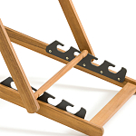 Шезлонг из акации и ткани Argentina варинант исполнения - 9 | Loft Concept в Санкт-петербурге