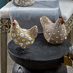 Статуэтка курица с текстурной поверхностью бежевого цвета Rustic Chicken варинант исполнения - 4 | Loft Concept в Санкт-петербурге