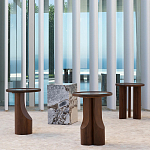 Приставной столик из массива дерева Walnut варинант исполнения - 12 | Loft Concept в Санкт-петербурге