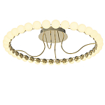 Люстра кольцевая потолочная с круглыми плафонами белого цвета PEARLS Suspension 60 варинант исполнения - 2 | Loft Concept в Санкт-петербурге