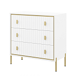 Комод белый глянцевый с тремя ящиками Antique Order варинант исполнения - 1 | Loft Concept в Санкт-петербурге