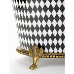 Фарфоровое кашпо Black and white square варинант исполнения - 4 | Loft Concept в Санкт-петербурге